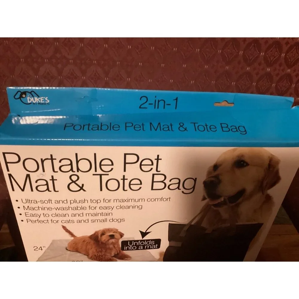 Portable Pet Mat & Tote Bag machine washable ultra soft